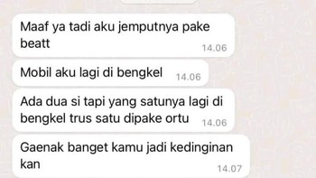 Konon dia masih pamer hingga hari ini, tapi chatnya tidak pernah dibalas. Foto: X/txtdarigajelas