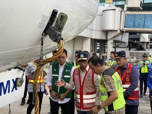 Menhub Ramp Check Pesawat di Soetta Jelang Mudik Lebaran 2024