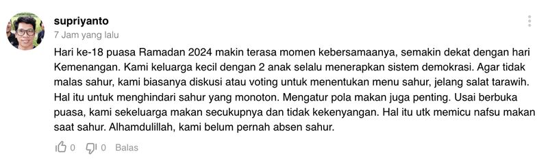 Pemenang Sahur Prize 18