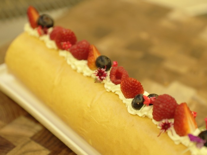 Resep Japanese Vanilla Cake Roll