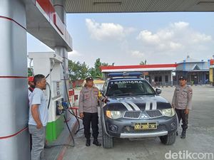Polisi Bakal Sanksi SPBU Ngawi Bila BBM Kosong Picu Antrean para Pemudik