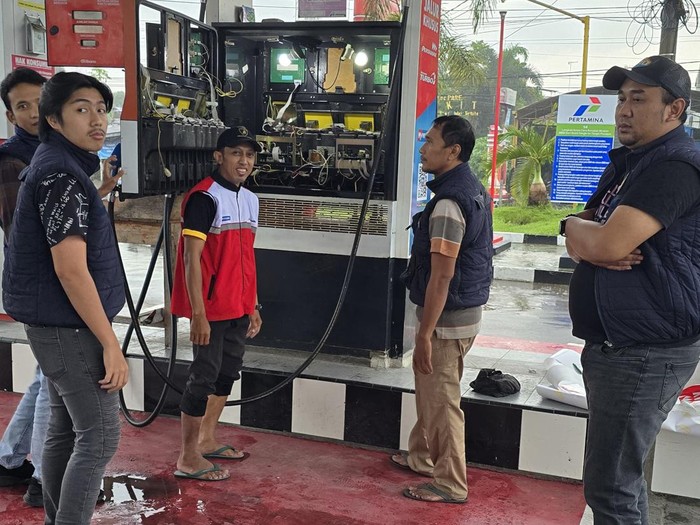Satreskrim Polres Kediri sidak SPBU