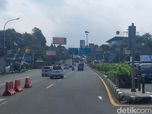 Long Weekend, Lalin Puncak Bogor Ramai Lancar Siang Ini
