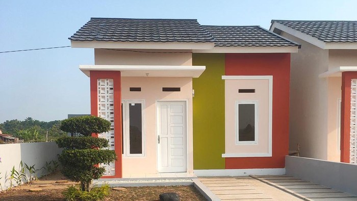 Tampilan depan rumah di Alzafa Residence Tahap 2
