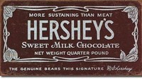 Produsen The Hershey Company asal Amerika Serikat tampaknya tak ingin kalah saing. Pada 1900 cokelat bernama Hersheys resmi diperjual belikan dengan masif. Foto: Oldest.org