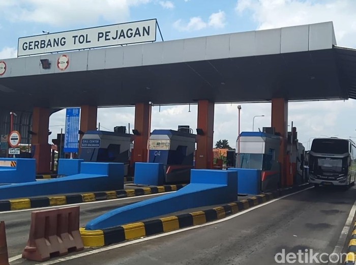 Gerbang Tol Pejagan, Brebes, Sabtu (30/3/2024).