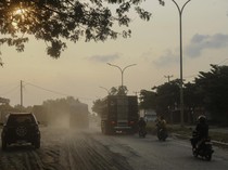 Hati-hati! Jalur Mudik di Cilegon Berpasir