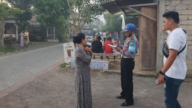 Korban saat mendapat perawatan di rumah sakit.