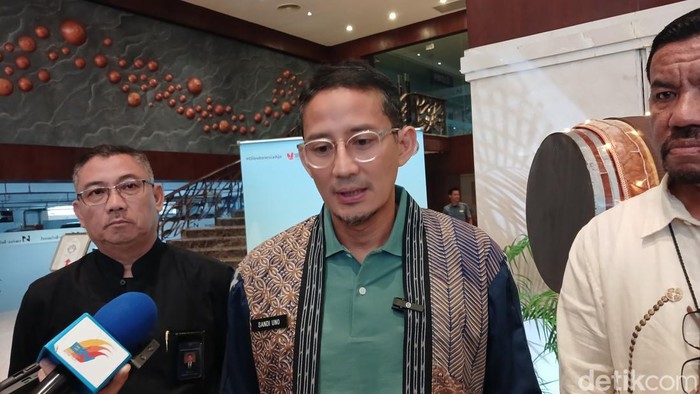 Menparekraf Sandiaga Uno. (Alamudin Hamapu/detikSumut)