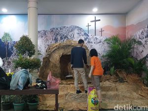 Rayakan Paskah, Gereja Santo Yoseph Palembang Usung Tema Keluarga Bangkit