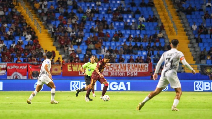 PSM Makassar bermain imbang 1-1 melawan Borneo FC dalam laga Liga 1 di Stadion Batakan.