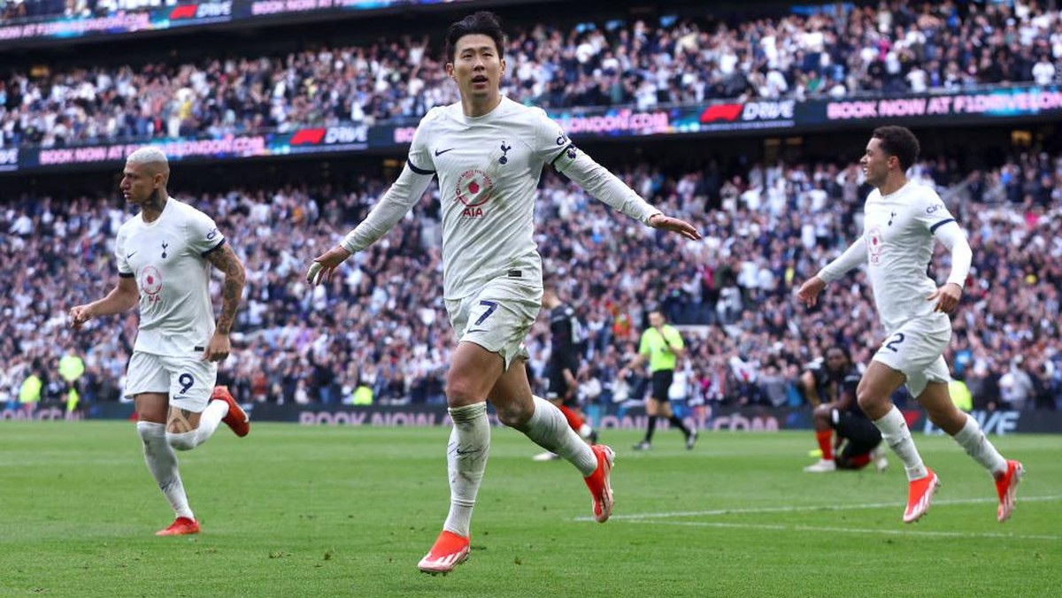 Tottenham Hotspur menang 2-1 atas Luton Town dalam lanjutan Premier League (Foto: Getty Images/Chloe Knott - Danehouse)