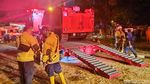 Damkar Pakai Robot Padamkan Api Gudang Peluru Kodam Jaya
