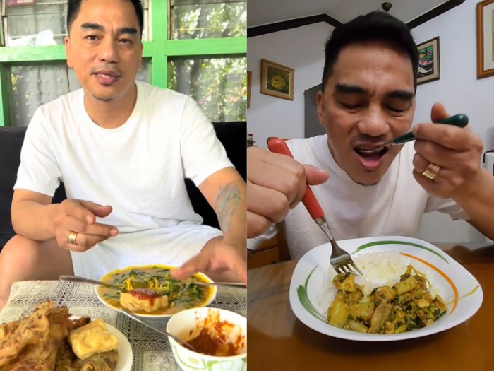 Enda Ungu sekarang bikin konten review makanan