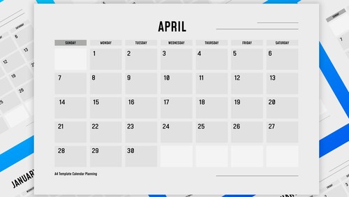 Kalender April 2024