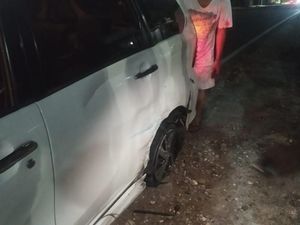 Motor Vs Mobil di Jalan Rongkop-Semanu Gunungkidul, Pemotor Tewas