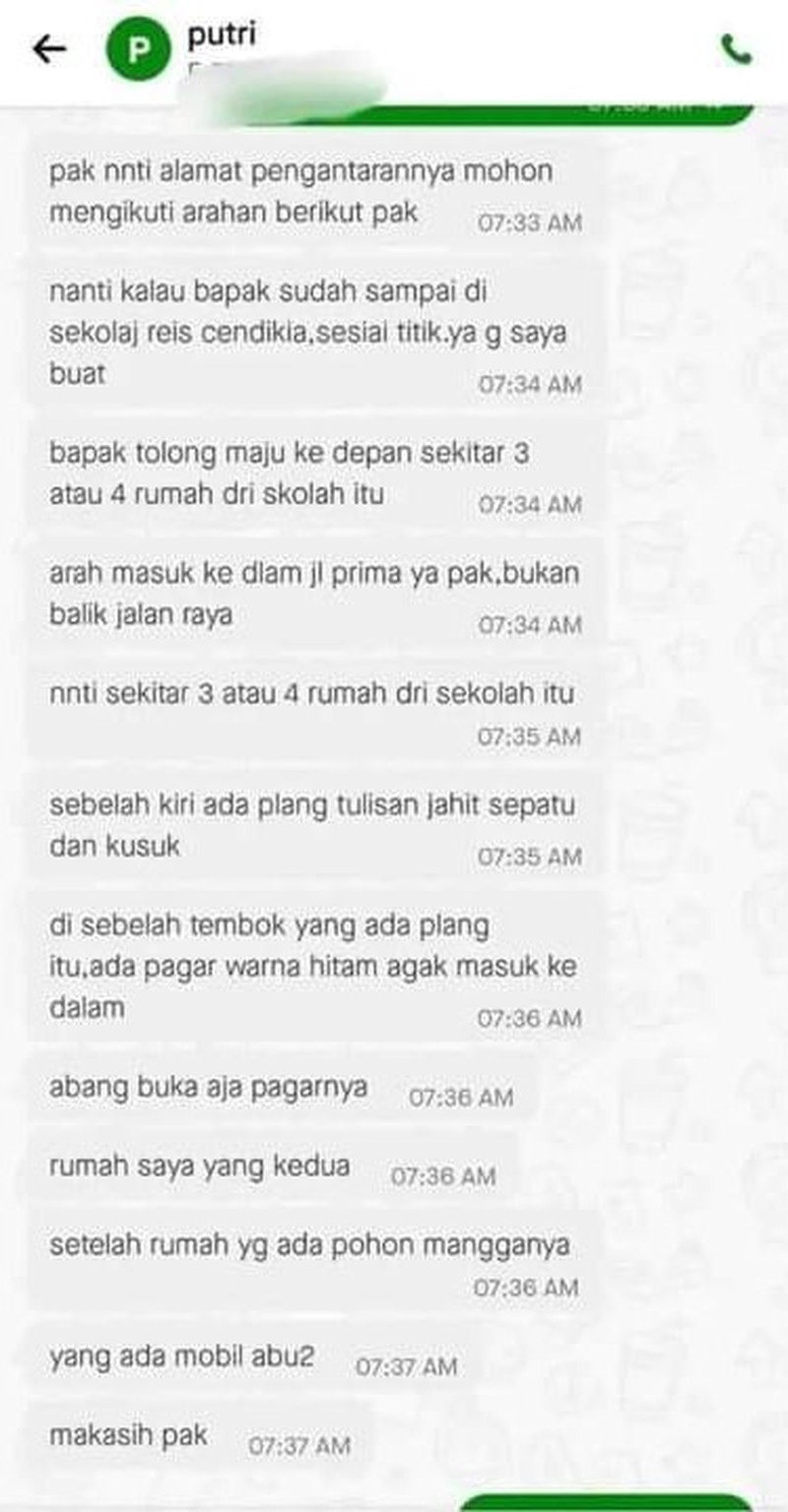 Untuk menghibur kamu, coba lihat beberapa chat kocak ojol dan customer berikut. Dijamin, kalau nggak ngakak ya minimal senyum sedikit, deh.