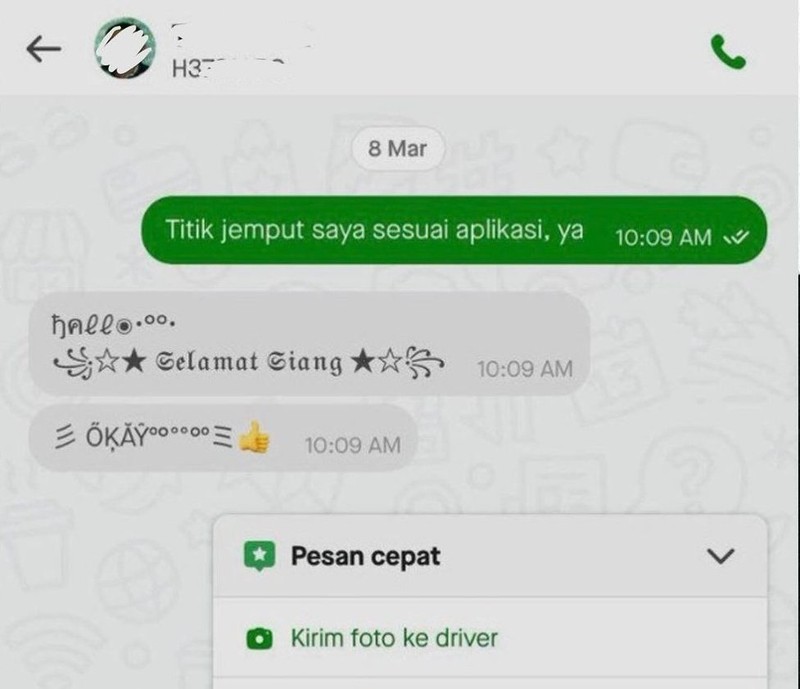 Untuk menghibur kamu, coba lihat beberapa chat kocak ojol dan customer berikut. Dijamin, kalau nggak ngakak ya minimal senyum sedikit, deh.