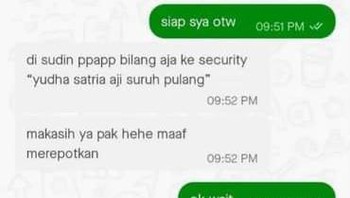 Layanan baru nih, namanya Go-home. Bisa suruh anak, suami, atau saudara supaya baliknya nggak kemaleman. Foto: X/txtdarionlshop