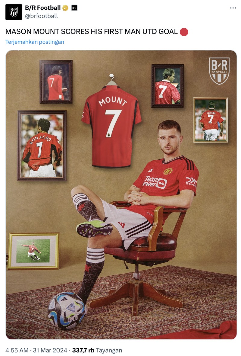 Meme MU diimbangi Brentford dalam laga lanjutan Liga Inggris.