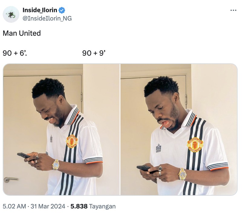 Meme MU diimbangi Brentford dalam laga lanjutan Liga Inggris.