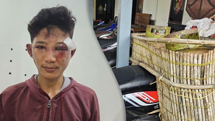 Pria Belitung babak belur usai kepergok mencuri tabung gas.