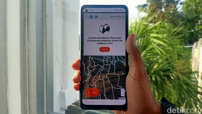 Tampilan aplikasi Siap Selem.