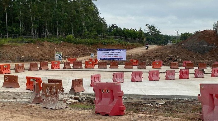 Akses Jalan Tol Palembang Betung IC Musi Landas-Mulya Agung akan difungsionalkan.