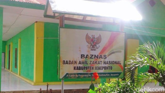 Kantor Badan Amil Zakat Nasional (Baznas) Kabupaten Jeneponto. (Dok Andi Muh Akbar Razak)