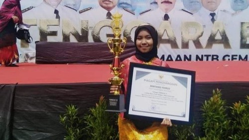 Bintang Fairus, siswi broken home yang lolos SNBP 2024. (Foto: Istimewa)