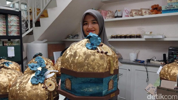 Hampers berbentuk Masjid Al Aqsa ramai dipesan jelang Lebaran
