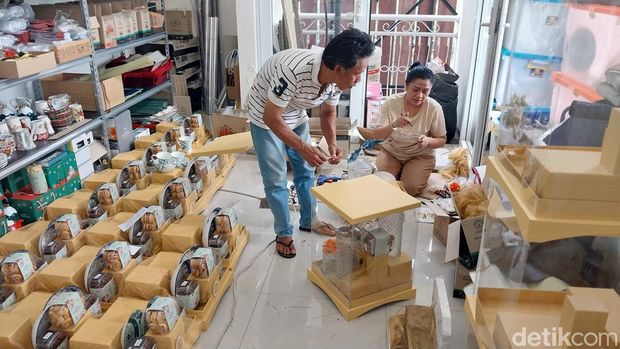 Hampers berbentuk Masjid Al Aqsa ramai dipesan jelang Lebaran