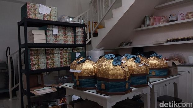 Hampers berbentuk Masjid Al Aqsa ramai dipesan jelang Lebaran
