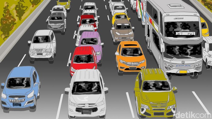 Ilustrasi detikX Mudik Lebaran 2024