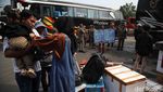 Imbauan Mudik Aman di Terminal Bus Tanjung Priok