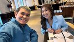 Momen Indra Bekti Makan Bakso dan Sushi Bareng Keluarga