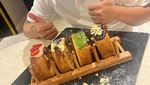 Momen Indra Bekti Makan Bakso dan Sushi Bareng Keluarga