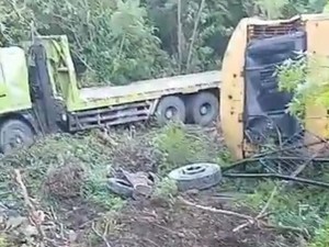 Truk Muat Ekskavator Tabrak Wanita hingga Tewas lalu Masuk Jurang di TTS