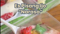Tidak hanya di Jakarta, di Purworejo kamu juga bisa jajan es pisang ijo enak di Pisang Ijo Narasa. Pisang ijonya dibuat fresh setiap hari dengan menggunakan bahan berkualitas. Seporsinya dibanderol Rp 13.000 saja. Foto : Instagram @espisang.ijoo