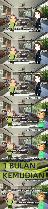 Pasti waktu kecil kamu merasakan serunya kegiatan berburu THR. Kalau sekarang sih sudah besar, jadinya kamu yang harus berbagi, hihi.