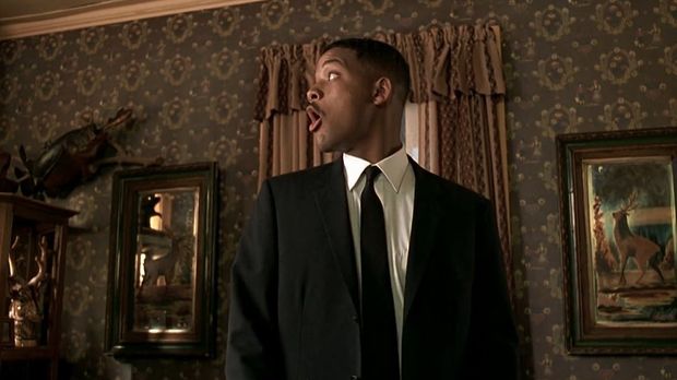 Cuplikan adegan Will Smith di Men in Black (1997).