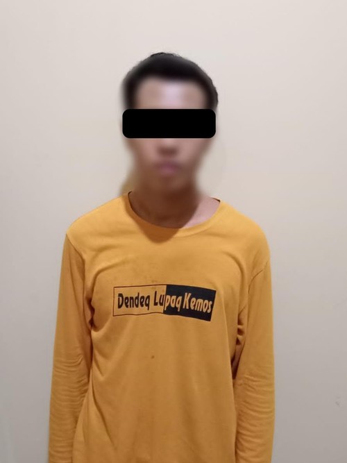 Pelaku penganiayaan diamankan polisi di Mataram. (Humas Polresta Mataram)