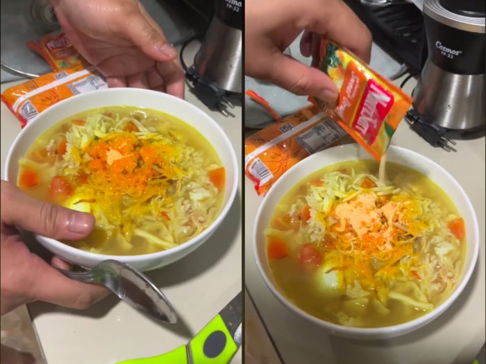 Soto dicampur Nutrisari