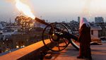 Tembakan Meriam Tandai Buka Puasa di Erbil Irak