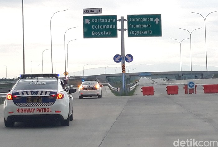 Jalan tol Solo - Jogja di wilayah Boyolali, Senin (1/4/2024) sore, yang akan dibuka untuk fungsional arus mudik Lebaran nanti.
