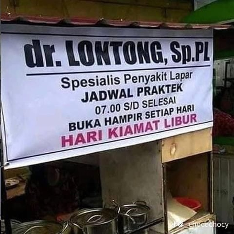 Foto Tulisan Bikin Ngakak