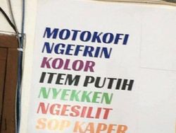 Deretan Foto Tulisan Bikin Ngakak Banget, Ada Sisitipi