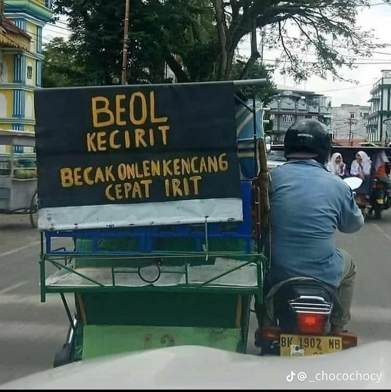 Foto Tulisan Bikin Ngakak