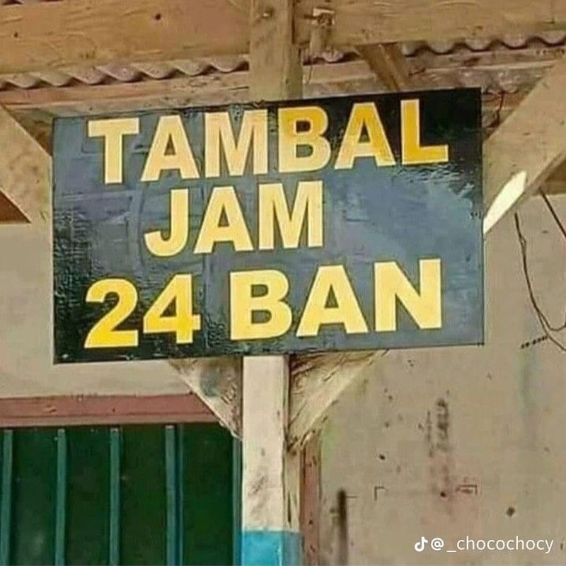 Foto Tulisan Bikin Ngakak