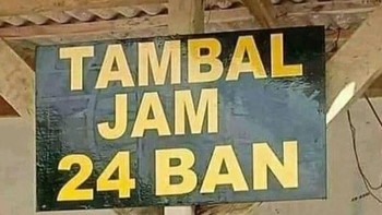 Tambal jam 24 ban... Foto: TikTok/A_chocochocy